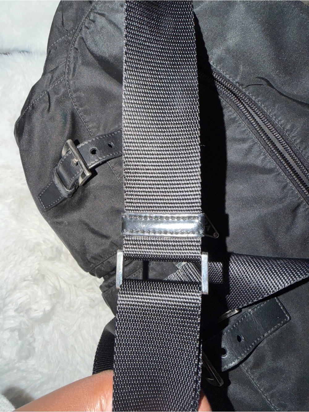 Prada Vintage Black Tessuto Nylon Messenger Bag- GOOD CONDITION - Picture 9 of 16